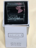 Spaceform Text Token Cube Little Angel Pink
