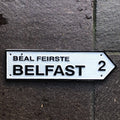 Belfast Cast Iron Street Sign