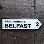 Belfast Cast Iron Street Sign
