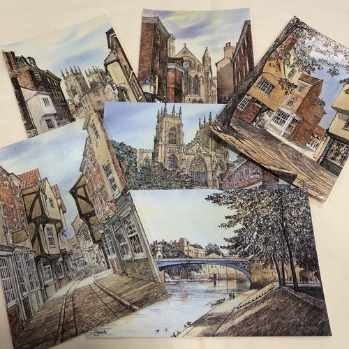 Postcards Alan Stuttle Not Postal Used Set Of 6