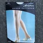 Aristoc Sheer Patterns Small Champagne 10 Denier Tights 2 Packets