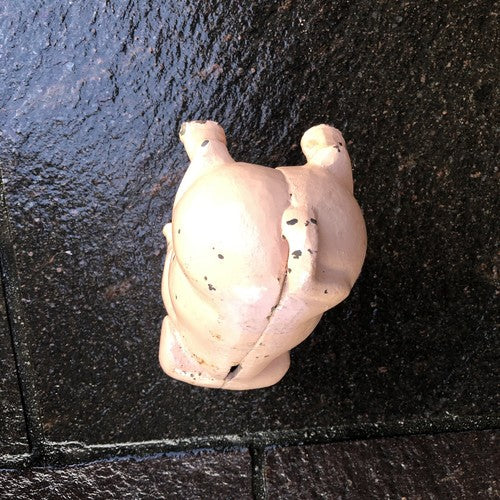 Original Vintage Cast Iron Pig Money Box