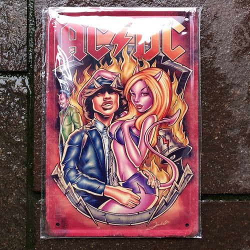 Ac/DC Cast Iron Sign And Metal Sign