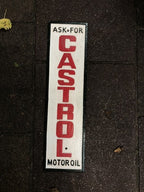 Castrol Ask For Motor Oil Cast Iron Sign