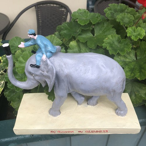 Guinness Elephant With Zoo Keeper