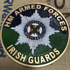HM Armed Forces Irish Guards Cast Iron Sign
