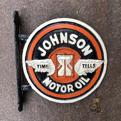 Johnson Motor Oil Cast Iron Sign