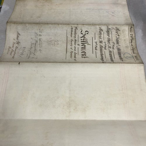 Vellum Indenture Documents 1888