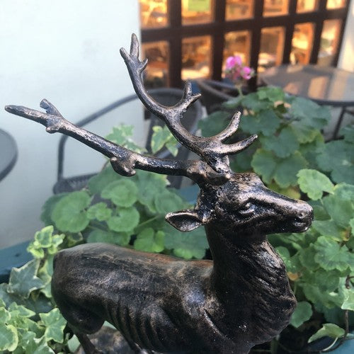 Deer Figure On Base Cast Iron