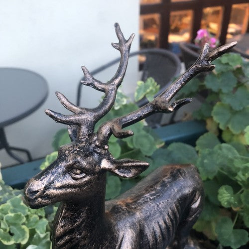 Deer Figure On Base Cast Iron