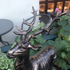 Deer Figure On Base Cast Iron