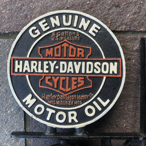 Harley Davidson Cast Iron Bell & Key Rack