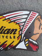 Indian Motorcycle Cast Iron Head Sign Extra Large
