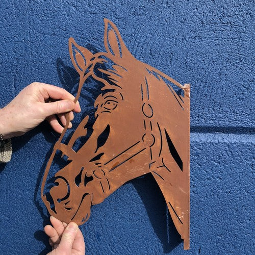Horse Die Cut Metal Wall Mounted