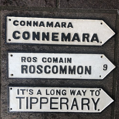 Bundle Of Three Irish Cast Iron Signs