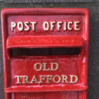 Old Trafford Wall Mounted Post Box Front Only Heavy Cast Iron