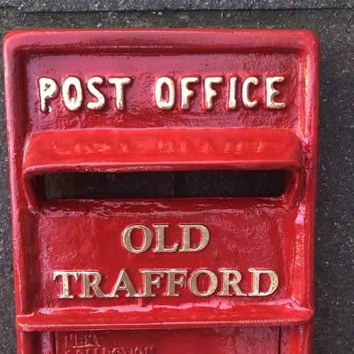 Old Trafford Wall Mounted Post Box Front Only Heavy Cast Iron
