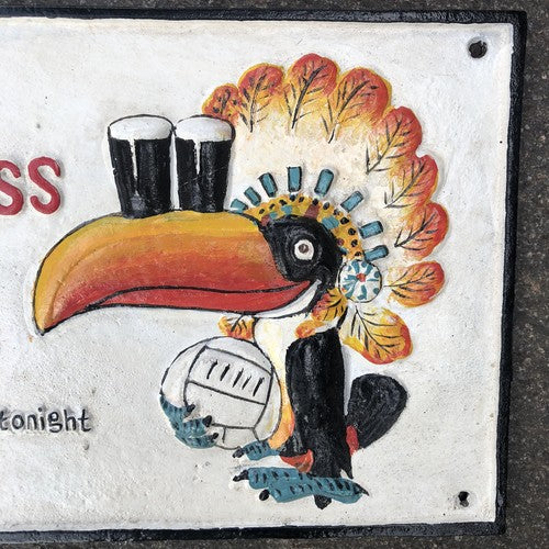 Guinness-Him Strong Cast Iron Cast Iron Sign