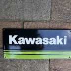 Kawasaki Enamel Sign