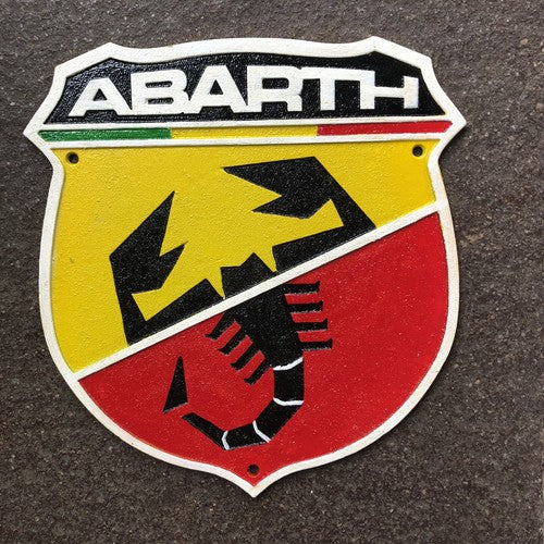 Abarth Cast Iron Sign