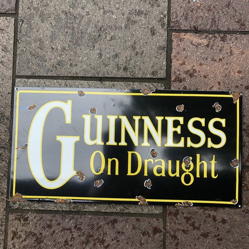 Guinness On Draught Enamel Sign
