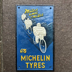 Michelin Tyres Miles And Smiles Cast Iron Sign