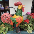 Cockerel Metal Art Watering Can