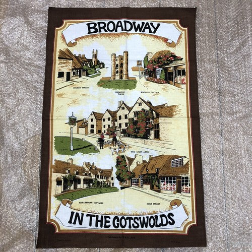 In The Cotswolds Broadway Vintage Tea towel