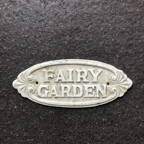Fairy Garden Cast Iron Sign