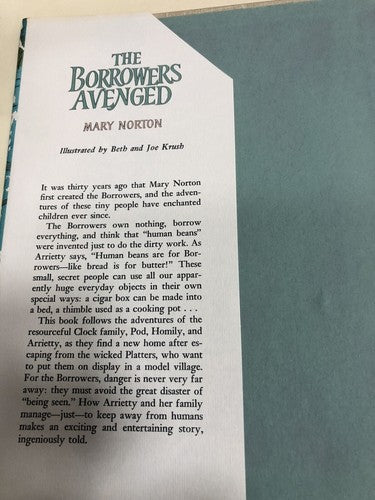 The Borrowers Avenged Mary Norton Printed In America