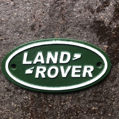 Land Rover Cast Iron Sign
