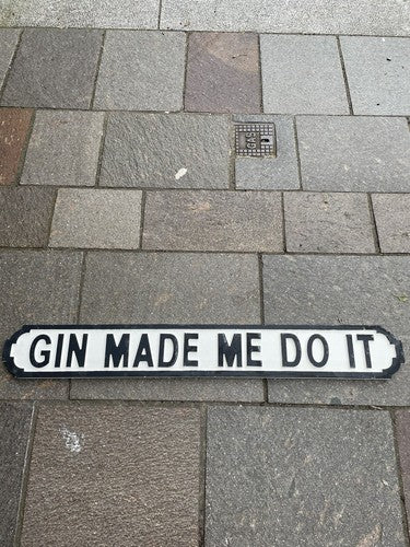 Him Made Me Do It Wooden Sign