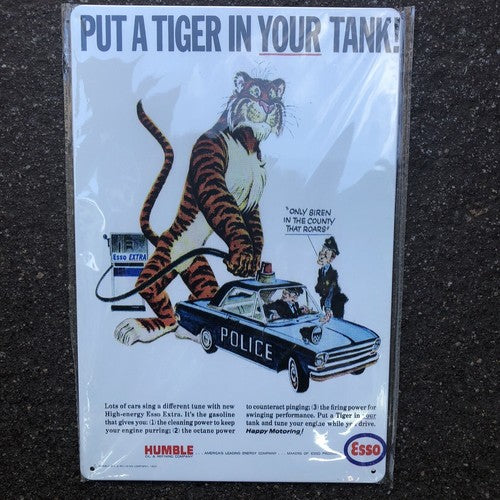 Esso Put A Tiger In Your Tank Tin Sign
