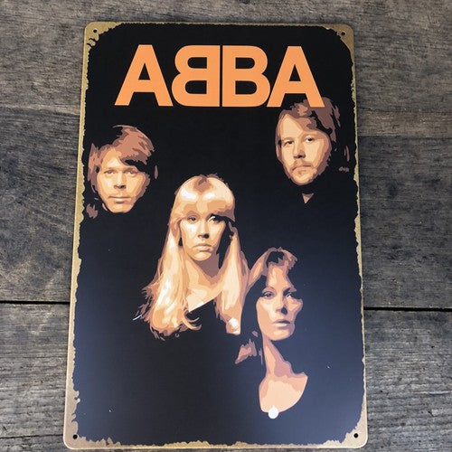 Abba Metal Sign
