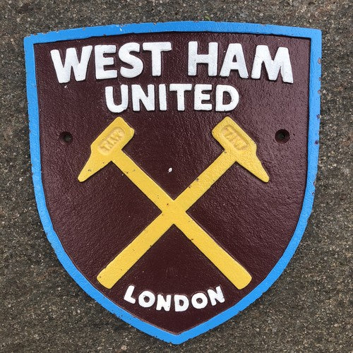 West Ham United Cast Iron Sign