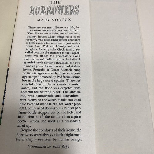 The Borrowers Mary Norton Printed In America