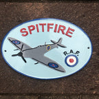 Spitfire Aluminium Sign