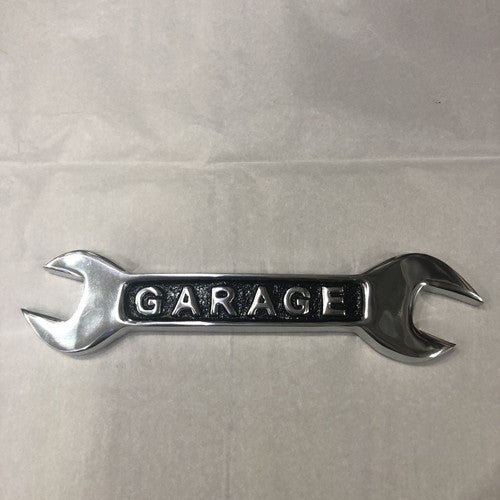 Garage Spanner Aluminium Wall Plaque