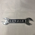 Garage Spanner Aluminium Wall Plaque