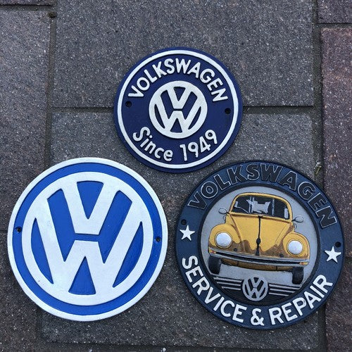 VW Cast Iron Sign Bundle