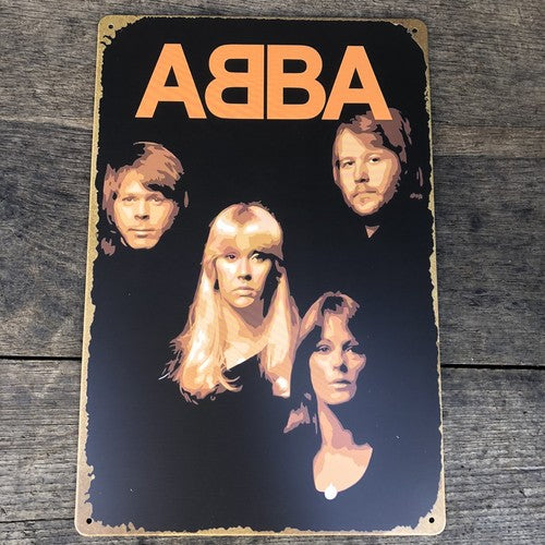 Abba Metal Sign