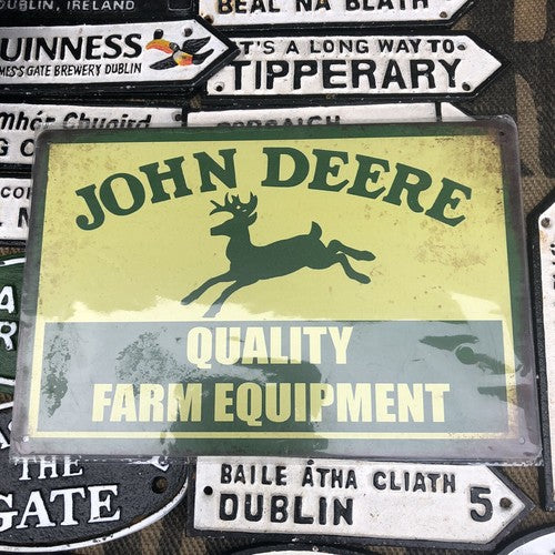John Deere Quality Farm Equipment Tin Sign