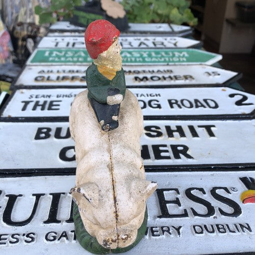 Leprechaun Money Box Cast Iron