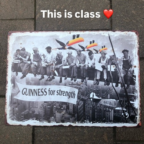 Guinness For Strength Flying Toucan Metal Sign