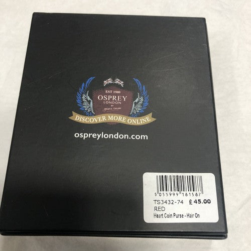 Osprey London Leather Heart Coin Purse