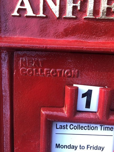 Anfield Wall Mounted Post Box Front Only Heavy Cast Iron