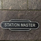 Station Master Cast Iron Sign