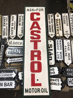Castrol Ask For Motor Oil Cast Iron Sign