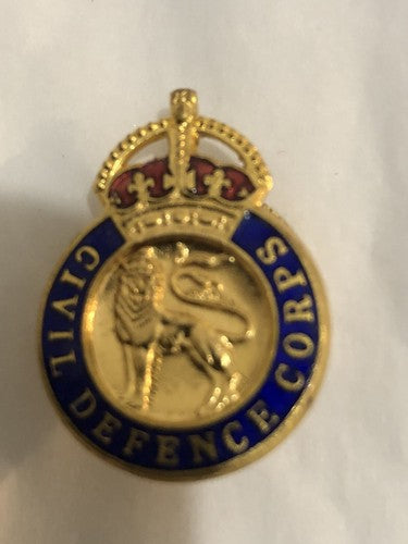 Civil Defence Corps Enamel Lapel Badge