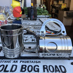 Pair Of Piston Chrome Mugs